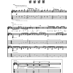 Counting Crows Catapult Musik Noten - Guitar Tab - 69280-0