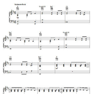 Counting Crows Come Around Musik Noten - Piano, Vocal & Guitar Chords - 67841-0