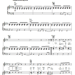 Counting Crows Cowboys Musik Noten - Piano, Vocal & Guitar Chords - 67832-0