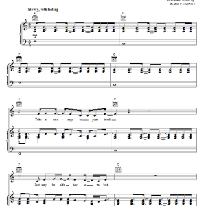 Counting Crows On Almost Any Sunday Morning Musik Noten - Piano, Vocal & Guitar Chords - 67834-0