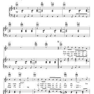 Counting Crows Sundays Musik Noten - Piano, Vocal & Guitar Chords - 67831-0