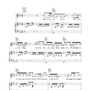 Craig David What's Changed Musik Noten - Piano, Vocal & Guitar Chords - 22249-0
