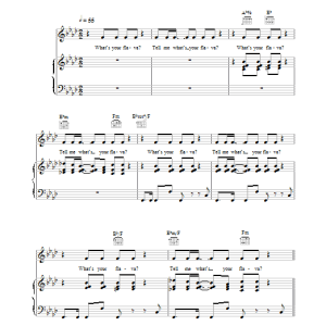 Craig David What's Your Flava Musik Noten - Piano, Vocal & Guitar Chords - 22250-0