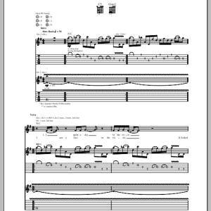 Creed Faceless Man Musik Noten - Guitar Tab - 99878-0