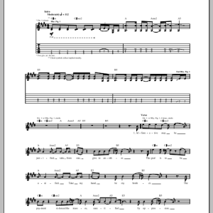 Creed One Musik Noten - Guitar Tab - 99897-0
