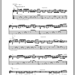 Creed Stand Here With Me Musik Noten - Guitar Tab - 99888-0