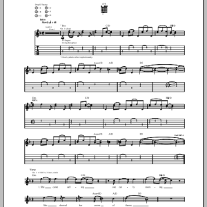 Creed Wash Away Those Years Musik Noten - Guitar Tab - 99905-0