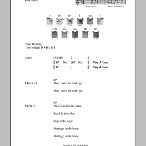 Creedence Clearwater Revival Ramble Tamble Musik Noten - Guitar Chords/Lyrics - 81594-0