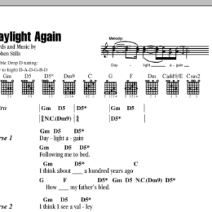 Crosby, Stills & Nash Daylight Again Musik Noten - Guitar Chords/Lyrics - 153817-0