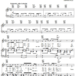Crosby, Stills & Nash Fair Game Musik Noten - Piano, Vocal & Guitar Chords - 31727-0