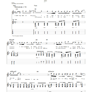 Crossfade Cold Musik Noten - Guitar Tab - 50913-0