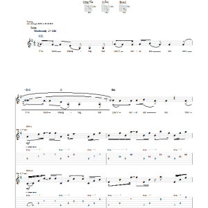 Crossfade So Far Away Musik Noten - Guitar Tab - 51176-0