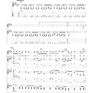 Crossfade Starless Musik Noten - Guitar Tab - 51175-0
