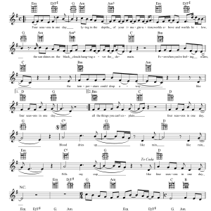 Crowded House Four Seasons In One Day Musik Noten - Lead Sheet / Fake Book - 39266-0