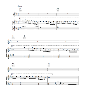 Cults Go Outside Musik Noten - Piano, Vocal & Guitar Chords - 109949-0