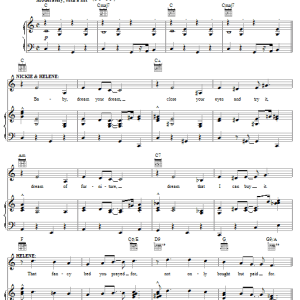 Cy Coleman Baby Dream Your Dream Musik Noten - Piano, Vocal & Guitar Chords - 62586-0
