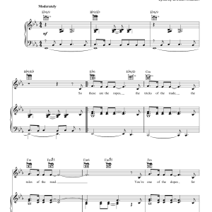 Cy Coleman Rules Of The Road Musik Noten - Piano, Vocal & Guitar Chords - 27952-0