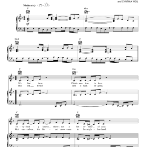 Cynthia Weil Christmas Vacation Musik Noten - Piano, Vocal & Guitar Chords - 161237-0