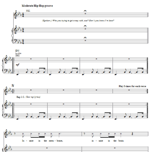 Cypress Hill Insane In The Brain Musik Noten - Piano, Vocal & Guitar Chords - 64501-0
