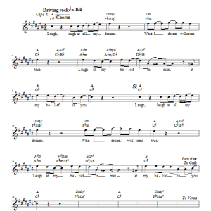 Dan Nichols Laugh at All My Dreams Musik Noten - Lead Sheet / Fake Book - 66131-0