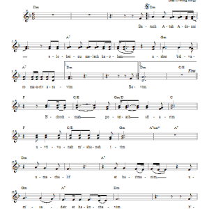 Dan Nichols Ma'ariv Aravim Musik Noten - Lead Sheet / Fake Book - 66206-0