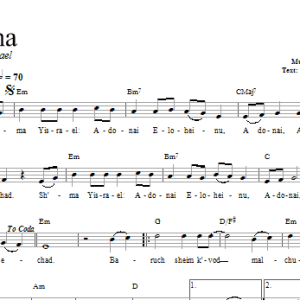 Dan Nichols Shema Musik Noten - Lead Sheet / Fake Book - 66231-0