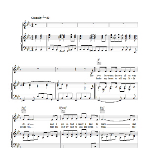 Daniel Boone Daddy Don't You Walk So Fast Musik Noten - Piano, Vocal & Guitar Chords - 47881-0