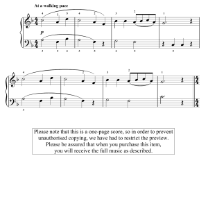 Daniel Gottlob Türk Melody Musik Noten - Easy Piano - 123664-0