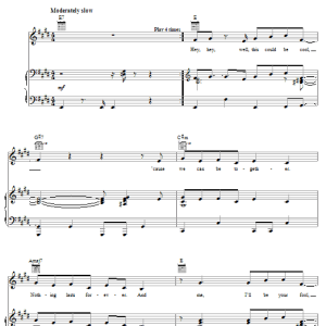 Daniel Powter Hollywood Musik Noten - Piano, Vocal & Guitar Chords - 56301-0
