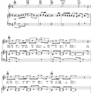 Daniel Powter Lie To Me Musik Noten - Piano, Vocal & Guitar Chords - 56303-0