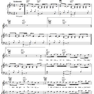 Daniel Powter Song 6 Musik Noten - Piano, Vocal & Guitar Chords - 56305-0
