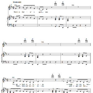 Danielle Peck Findin' A Good Man Musik Noten - Piano, Vocal & Guitar Chords - 56200-0