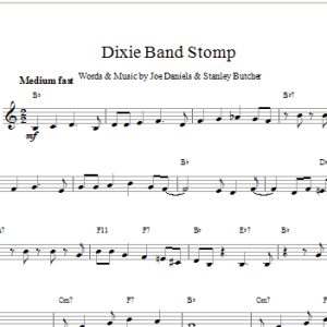 Daniels & Butcher Dixie Band Stomp (Top Line) Musik Noten - Lead Sheet / Fake Book - 14022-0