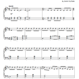 Danny Elfman Leafmen Musik Noten - Piano Solo - 99139-0