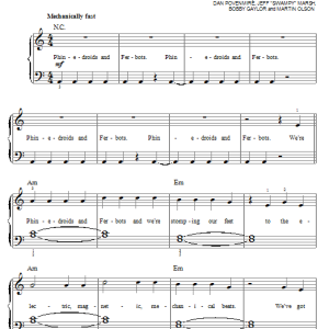 Danny Jacob Phinedroids And Ferbots Musik Noten - Easy Piano - 88437-0