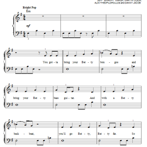 Danny Jacob Ready For The Bettys Musik Noten - Easy Piano - 88442-0