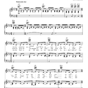 Dar Williams The Christians And The Pagans Musik Noten - Piano, Vocal & Guitar Chords - 158910-0