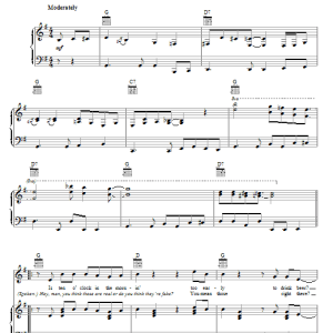 Darius Rucker I Don't Care Musik Noten - Piano, Vocal & Guitar Chords - 83086-0