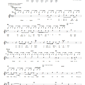 Dashboard Confessional Again I Go Unnoticed Musik Noten - Guitar Tab - 30240-0