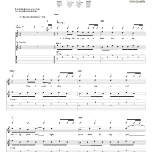 Dashboard Confessional Am I Missing Musik Noten - Guitar Tab - 31305-0