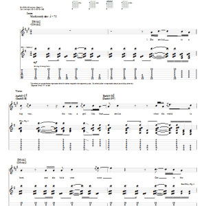 Dashboard Confessional Dusk And Summer Musik Noten - Guitar Tab - 58999-0
