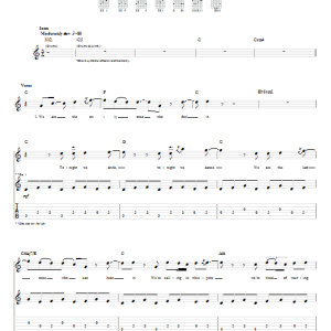 Dashboard Confessional Heaven Here Musik Noten - Guitar Tab - 59010-0