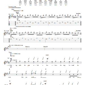 Dashboard Confessional Morning Calls Musik Noten - Guitar Tab - 31317-0