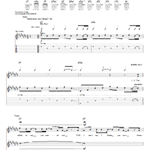 Dashboard Confessional Rapid Hope Loss Musik Noten - Guitar Tab - 31314-0