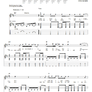 Dashboard Confessional Saints And Sailors Musik Noten - Guitar Tab - 30241-0