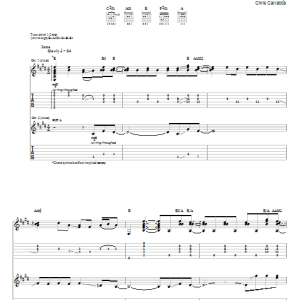Dashboard Confessional Several Ways To Die Trying Musik Noten - Guitar Tab - 31315-0
