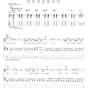 Dashboard Confessional These Bones Musik Noten - Guitar Tab - 64797-0