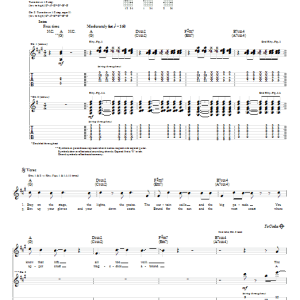 Dashboard Confessional Where There's Gold Musik Noten - Guitar Tab - 64799-0