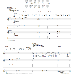 Daughtry Gone Musik Noten - Guitar Tab - 62229-0