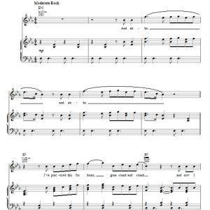 Daughtry No Surprise Musik Noten - Piano, Vocal & Guitar Chords - 70797-0
